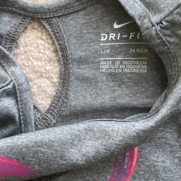 NWT NIKE GIRLS SIZE 12M HEART TOP & SHORTS SET - Picture 5 of 6